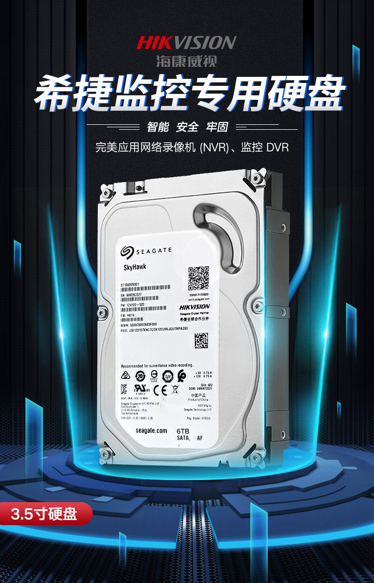 海康6T监控盘